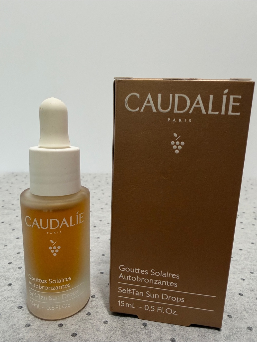 Caudalie Self-Tan Sun Drops - Brown and White Packaging new